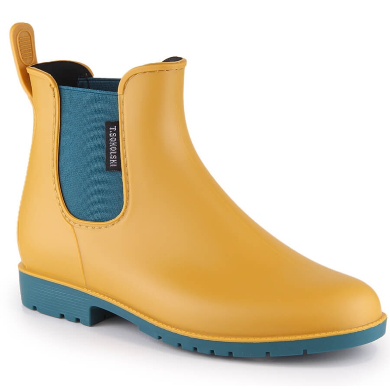 Dámské nepromokavé žluté gumáky T.Sokolski KAL23-20 žlutá