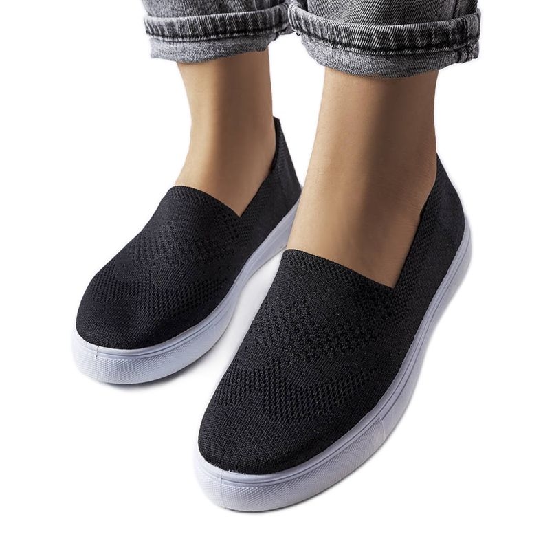 PA1 Černé slip-on tenisky od D'Aubigné černá