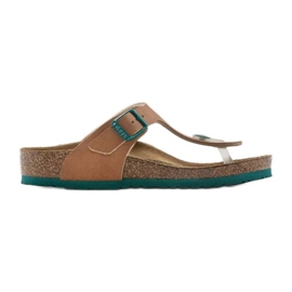 Pantofle Birkenstock Gizeh Bs Jr 1024337 hnědý