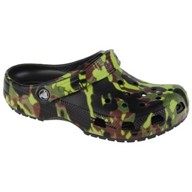 Crocs Classic Spray Camo Clog 208305-001 žabky zelený