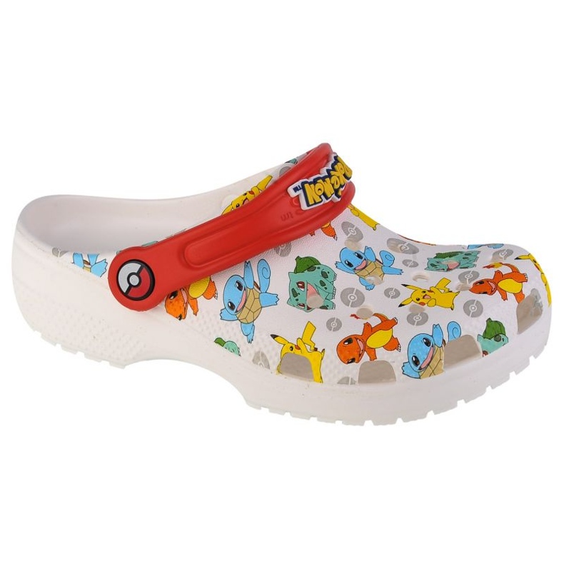 Pantofle Crocs Pokemon Classic Kids Clog Jr 207739-94S bílý