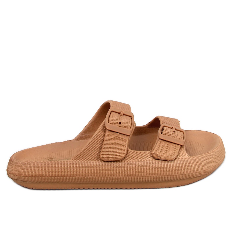 Gumové skluzavky Aryn Khaki hnědý