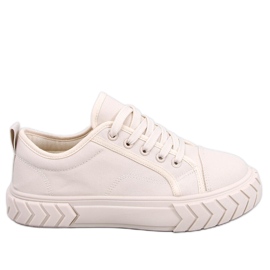 Dámské tenisky na platformě Hampton Beige béžový Dámské tenisky na platformě Hampton Beige béžový