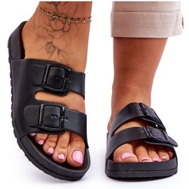 Dámské pantofle na platformě Black Vertigo černý