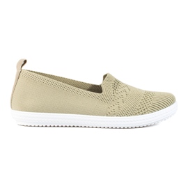 Dámské textilní slip-on tenisky Shelovet zelené zelený