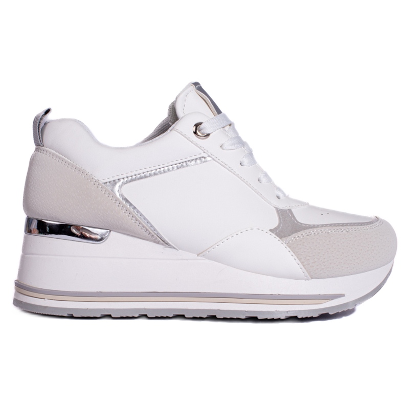 Bílé tenisky Shelovet na klínku bílý