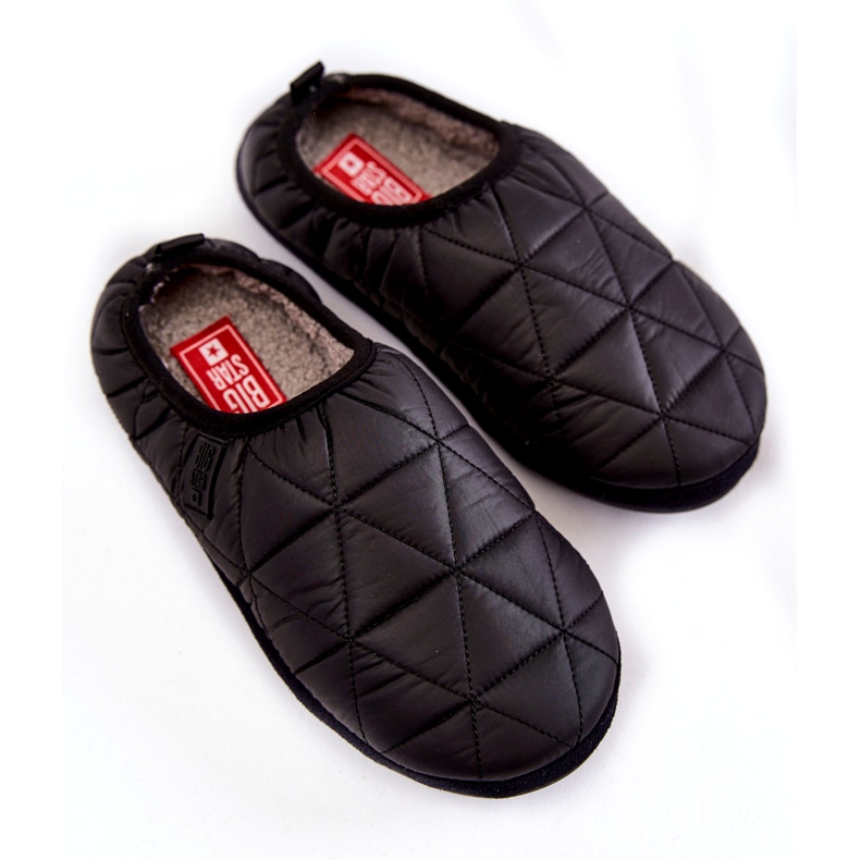 Dámské zateplené pantofle Big Star KK274606 Černé černá