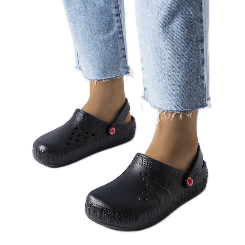 Big Star II275001 černé pantofle černá