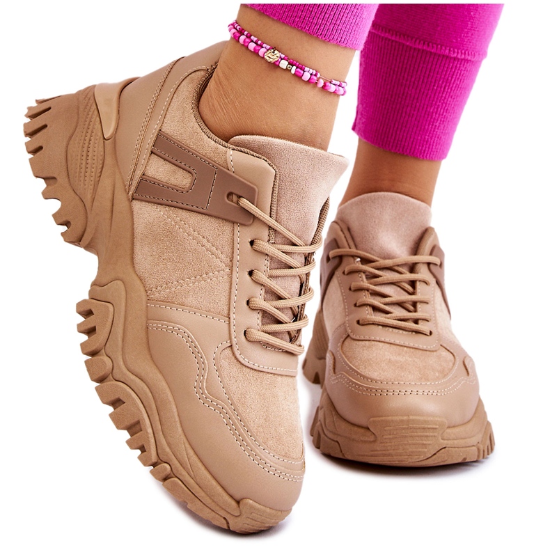 PG1 Módní sportovní obuv Tenisky Béžová Frezio béžový