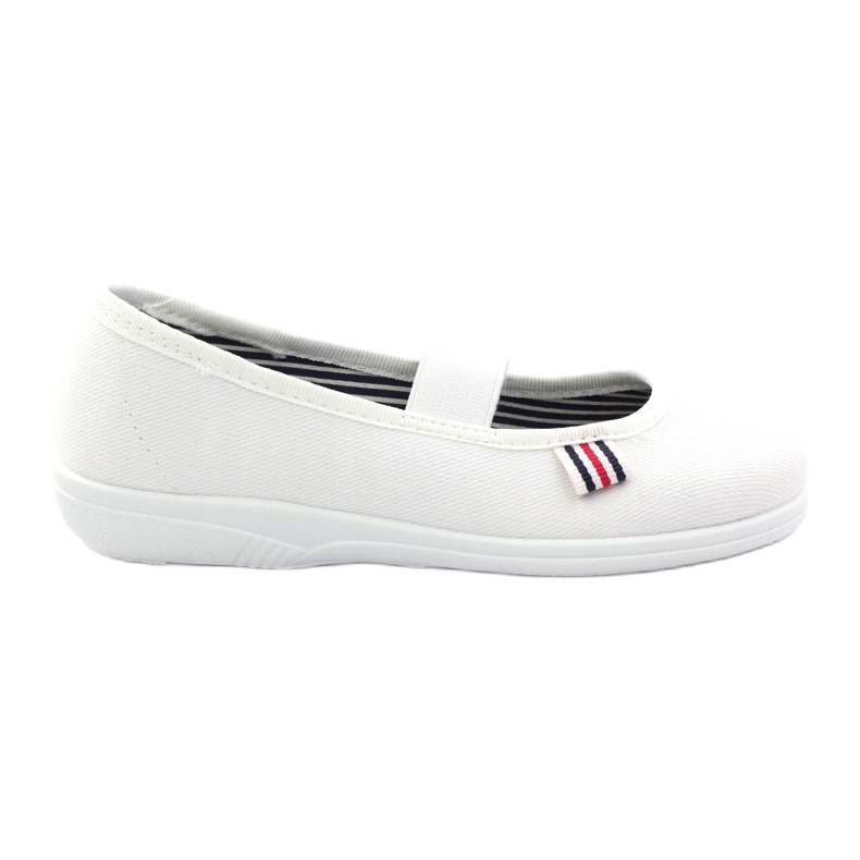 Dívčí pantofle české Befado 274X013 bílý