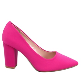 BM Lodičky Eilish Fuchsia na robustním podpatku růžový BM Lodičky Eilish Fuchsia na robustním podpatku růžový