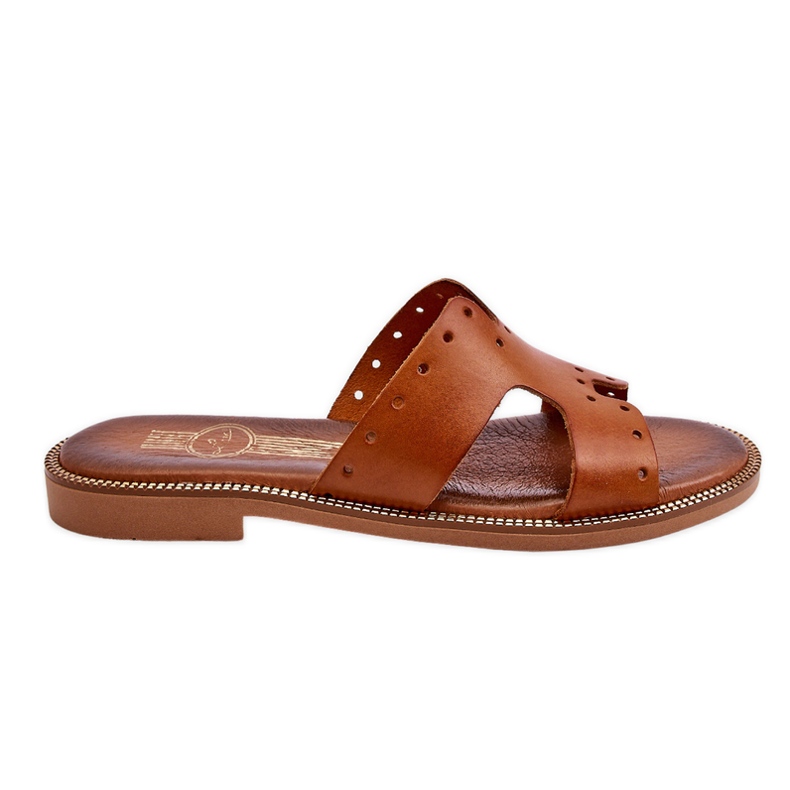 Lemar Dámské sandály s ozdobnými výřezy Hnědá Emily hnědý Lemar Dámské sandály s ozdobnými výřezy Hnědá Emily hnědý