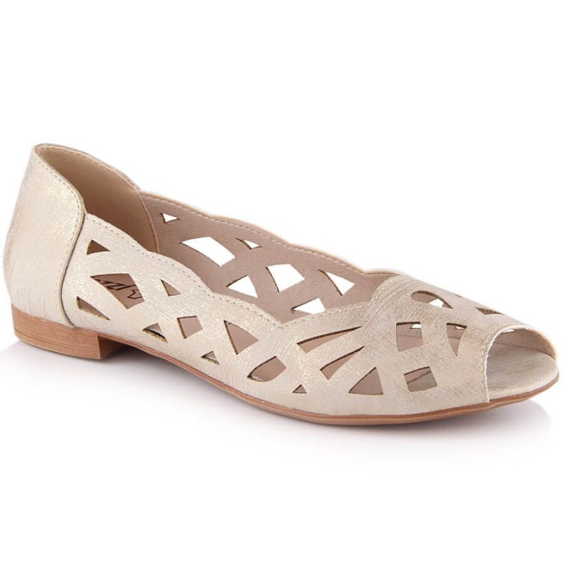 Prolamované boty Jezzi W ASA136-8 zlatý Prolamované boty Jezzi W ASA136-8 zlatý