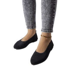 Černé látkové baleríny od Drouin černý