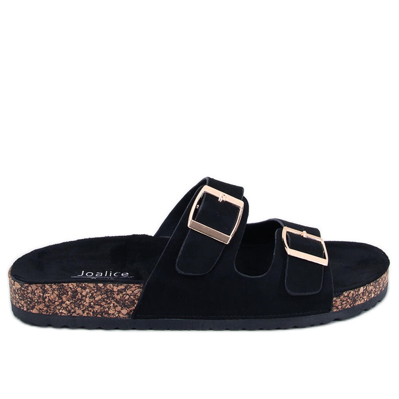 BM Korkové pantofle Byrd Black černá