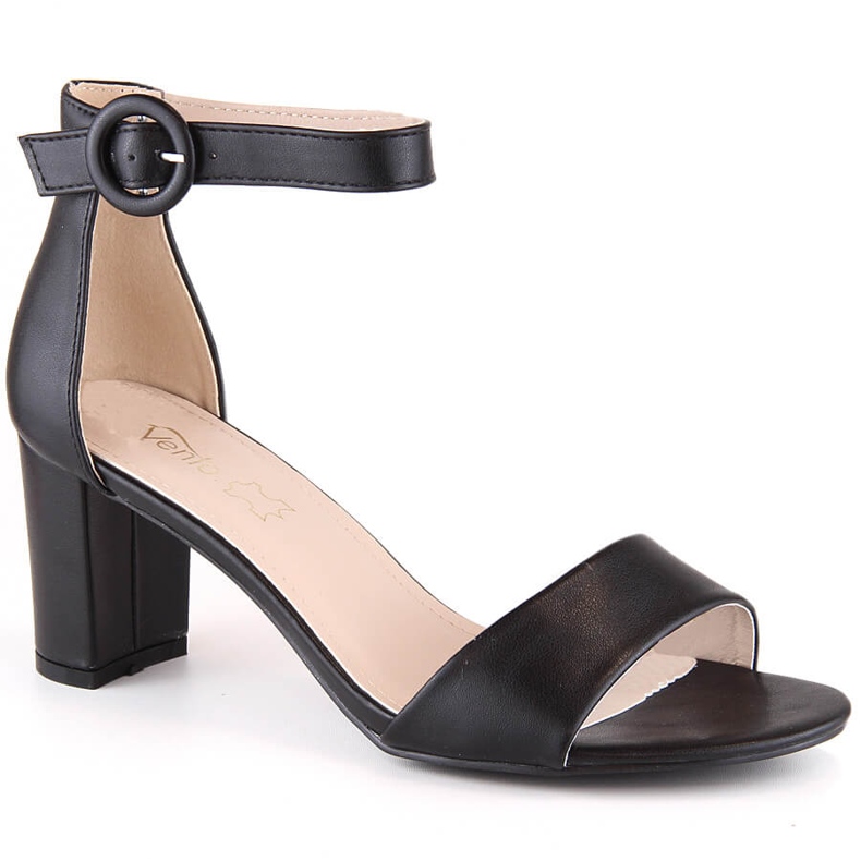 Černé dámské sandály na postu eVento 1617 černá