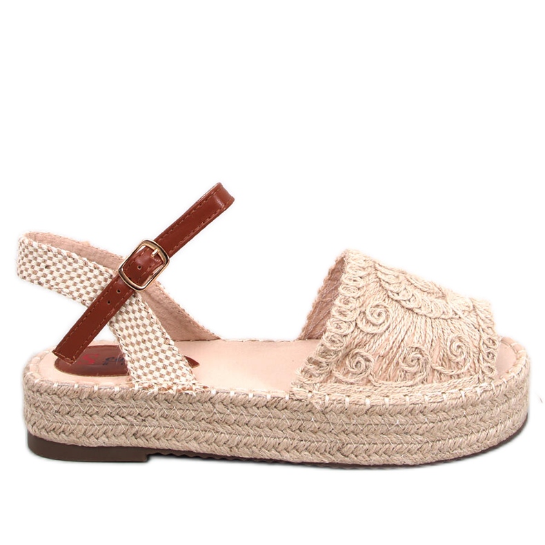 Béžové espadrilkové sandály Boho Ingram béžový