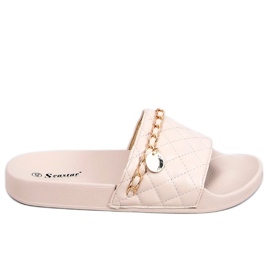 PA1 Pantofle Travis Beige Chanel béžový PA1 Pantofle Travis Beige Chanel béžový