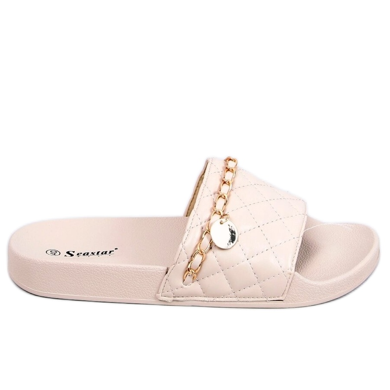 PA1 Pantofle Travis Beige Chanel béžový