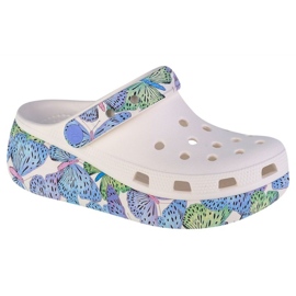 Dětský dřevák Crocs Cutie Crush Butterfly 208298-94S bílý