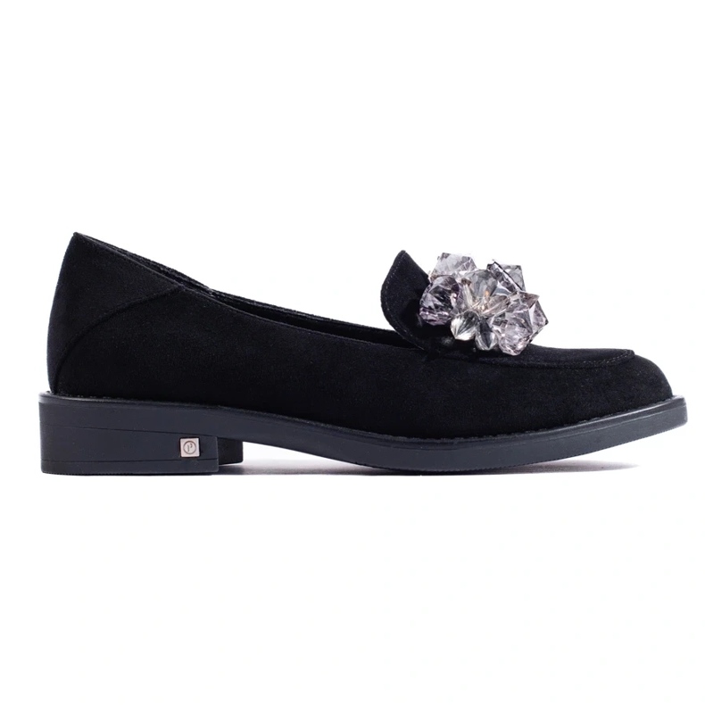 W. Potocki Dámské černé semišové mokasíny od Potocki černá