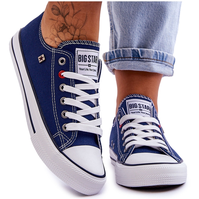 Dámské tenisky Big Star T274021 tmavě modrá modrý Dámské tenisky Big Star T274021 tmavě modrá modrý