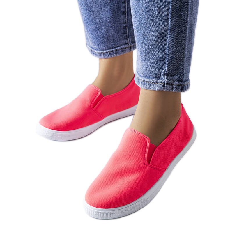 Růžové textilní slip-on tenisky z Louisville růžový