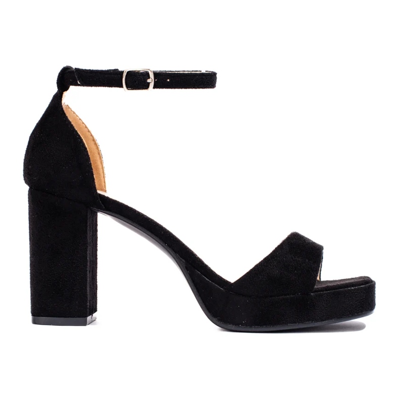 W. Potocki Černé sandály na vysokém podpatku značky Potocki černá W. Potocki Černé sandály na vysokém podpatku značky Potocki černá