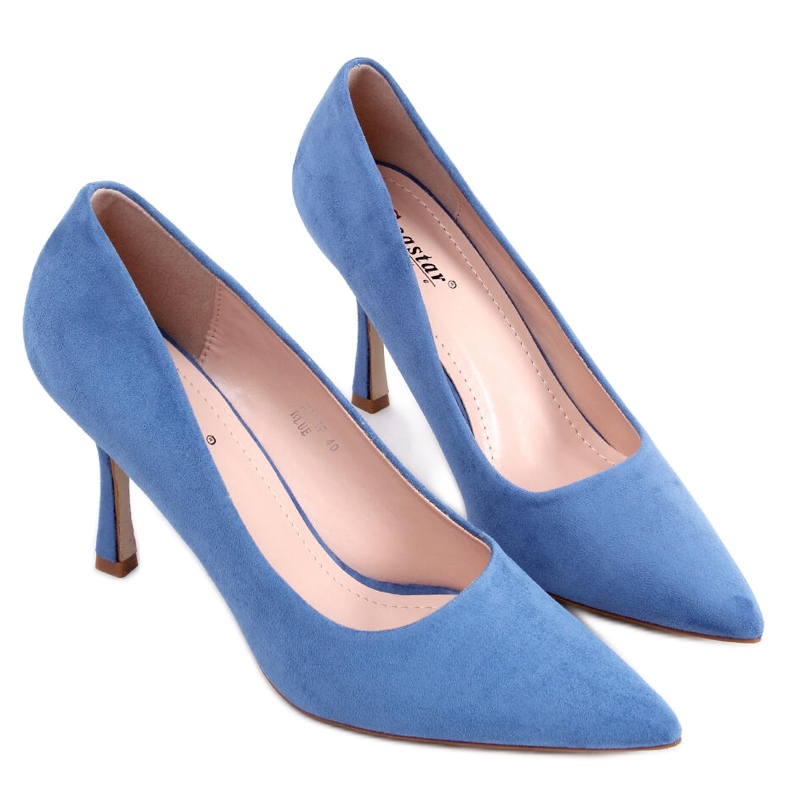 Dámské semišové lodičky Giorgia Blue modrý Dámské semišové lodičky Giorgia Blue modrý