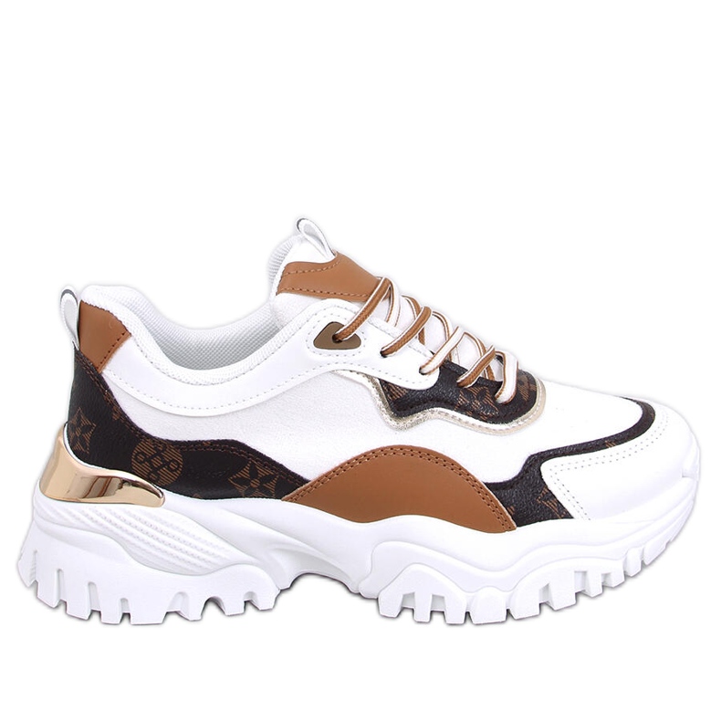 BM Bílé tenisky na klínku Nesbit bílý