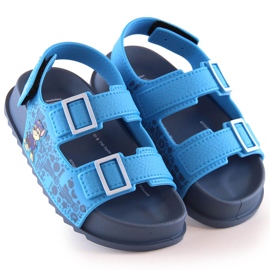 Pohodlné dětské sandály s vůní modré Paw Patrol Zaxy JJ385017 07GR21BR modrý