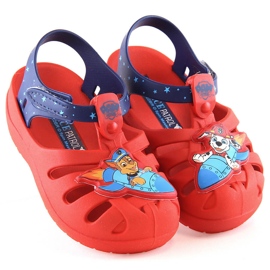 Pohodlné dětské sandály s vůní červené Paw Patrol Zaxy JJ385044 01GR22BR červený