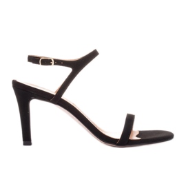 Marco Shoes Sandály na vysokém podpatku černý