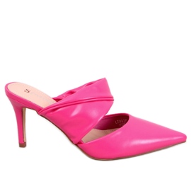 Charisse Fuchsia Mules na jehlovém podpatku růžový