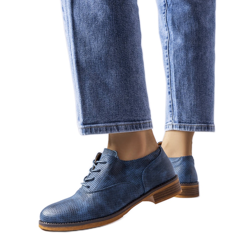 Modré boty LS5379 Taupe modrý