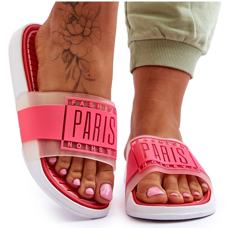 Dámské sportovní pantofle Neon Pink Sunrise růžový