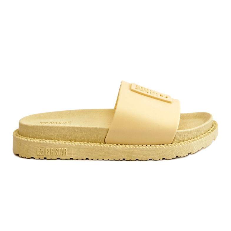 Dámské pantofle Big Star JJ274A305 Žluté žlutá