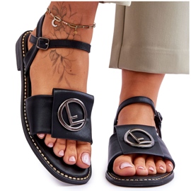 Dámské klasické sandály S.Barski KV-2775-45 Black černý