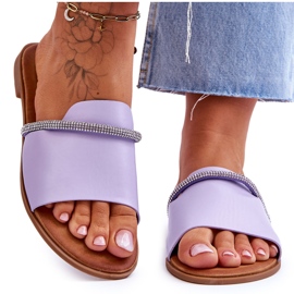 Elegantní ploché podpatky Fialová Termen fialový Elegantní ploché podpatky Fialová Termen fialový