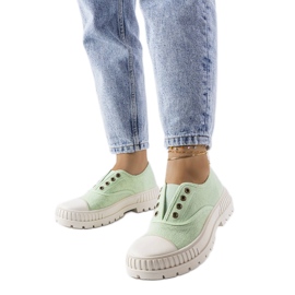 Elastické tenisky Walton zelené zelený