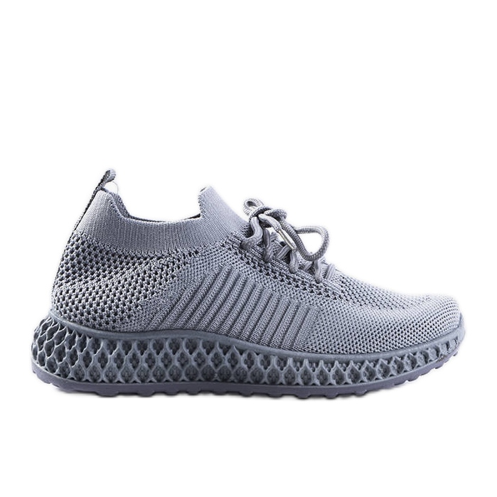 Šedé dětské tenisky Huntz šedá