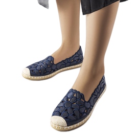 Námořnické prolamované espadrilky z Lamarre modrý