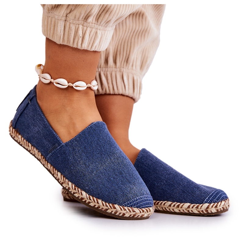 Klasické espadrilky Big Star JJ274902 Modré modrý
