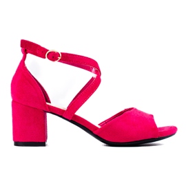 W. Potocki Růžové semišové sandály značky Potocki růžový