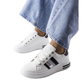 Černobílé tenisky na platformě značky Sacaton bílý