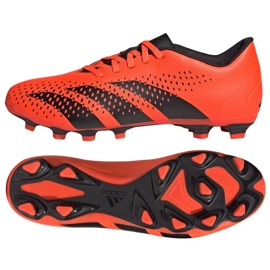 Kopačky Adidas Predator Accuracy.4 Fg M GW4603 pomerančový pomeranče a červené