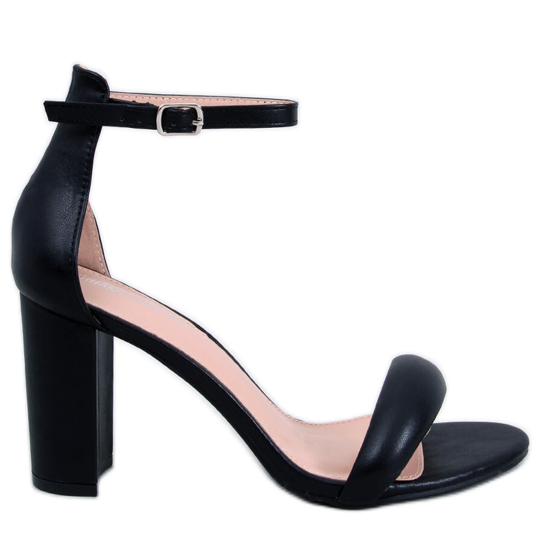 Sandály na podpatku Jonah Black černá