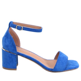 Rocco Blue sandály na nízkém podpatku modrý