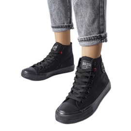 Černé kotníkové boty Big Star T274033 černý