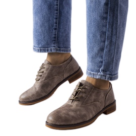 Šedé kalhoty LS5379 Taupe šedá